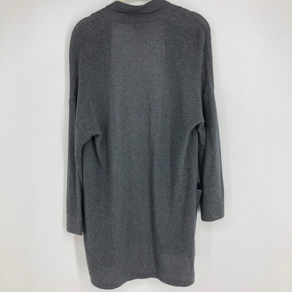 Aritzia Wilfred Grey Knit  Copernic Silk Cashmere Open Cardigan size XXS - Picture 5 of 16
